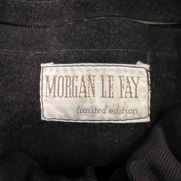 Morgan Le Fay Vintage Grey Leather and Suede Studded Bag - Picture 8 of 11